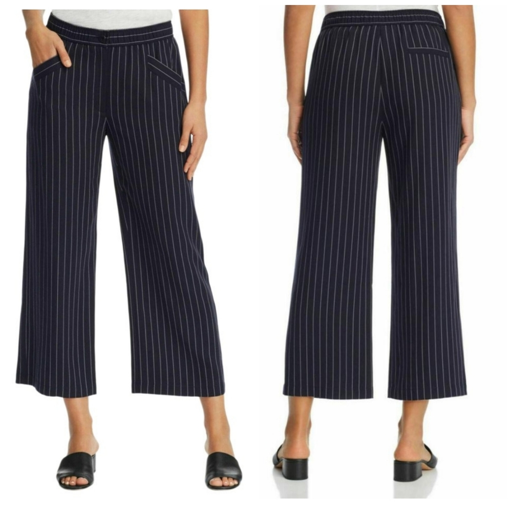 NWT Eileen Fisher Stripe Wide Leg Pant